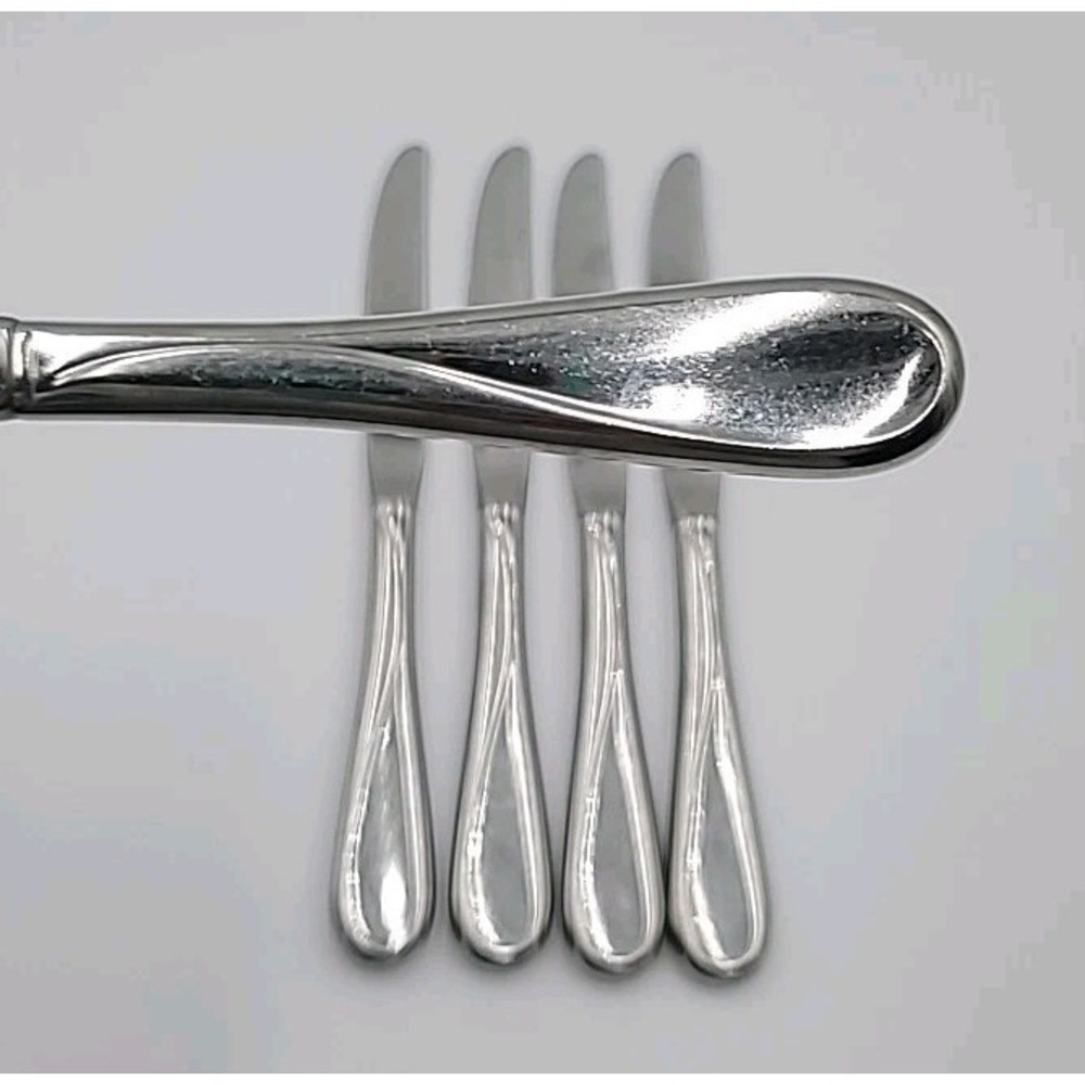 Oneida FLIGHT RELIANCE Stainless 5 Dinner Knives Glossy China Flatware